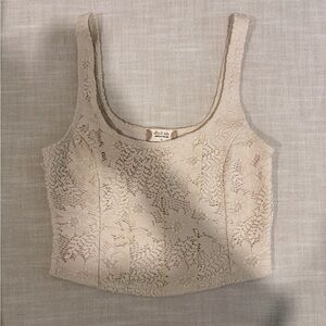 Altar'd State Ivory Lace Top